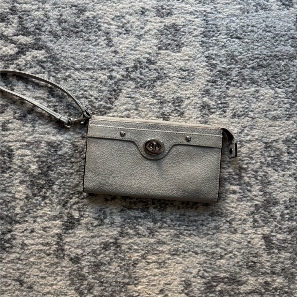 Coach Gray wristlet